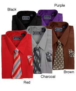 Imperial Dress Shirt Set with Tie and Hankie  