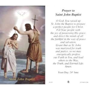   Saint John Baptist   100 pack Paper Holy Cards (Religious Art HC JO