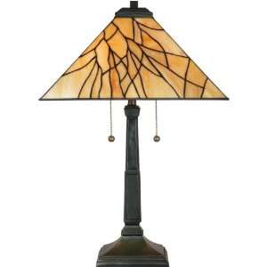  Quoizel TF883T 2 Light Table Lamp in Vintage Bronze