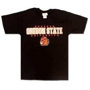  Oregon State Beavers Black T shirt
