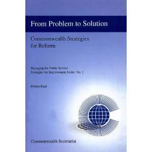  From Problem to Solution Commonwealth Strategies for 