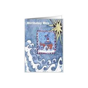  Birthday Boy (Red Sailing Boat) Card Toys & Games