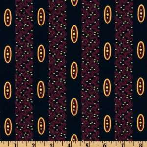  44 Wide Keystone Insignia Stripe Black Fabric By The 