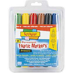 Scribbles Dual tip Permanent Fabric Markers  