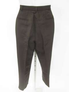 FOCUS 2000 Brown Pleated Trousers Pants Slacks Sz S  
