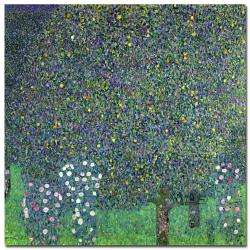 Gustav Klimt Roses Under the Trees 1905 Canvas Art  