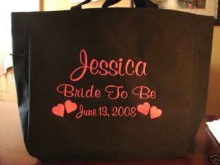 Bride Wedding TOTE Bag Purse BRIDESMAId Personalized  