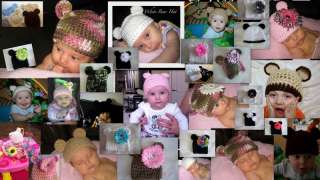   Bear Hats Sizes are from newborn 4T choose color and size  
