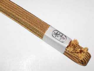 Sageo A3 Fine Weave Japanese Sword Tsuba Saya GOLD  