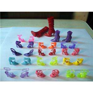 New 15 Pairs Barbie Dolls Shoes Include High Heel Boot  