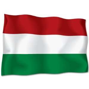 HUNGARY Flag car bumper sticker decal 6 x 4