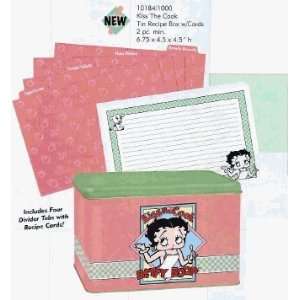   Betty Boop Recipe Box with Index Cards  Kiss the Cook Kitchen