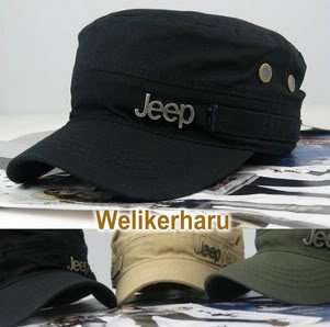 Jeep Military STYLE FLAT Army CAP Vintage HAT 4 color  