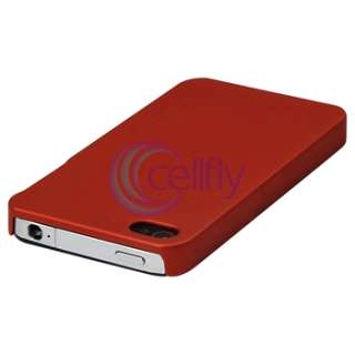 Red Snap On Case Cover+Privacy Filter Screen Protector For Apple 