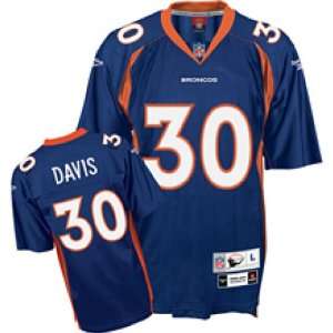 Men`s Denver Broncos #30 Terrell Davis Team Throwback Premier Jersey 