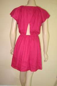 NEW NWT BCBG BCBGENERATION PLEATED SHOULDER MINI DRESS RED BERRY SIZE 