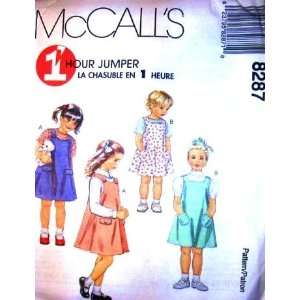  McCalls Sewing Pattern 8287 Girls Jumper   1 Hour 