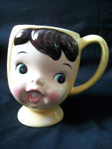 VTG NAPCO MISS CUTIE PIE GIRL LADY COOKIE JAR CANISTER  