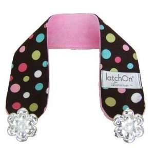  LatchOn Pink and Brown Minky Baby
