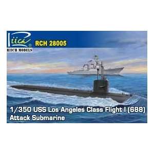  Riich Models 1/350 USS Los Angeles Class Flight I (688 