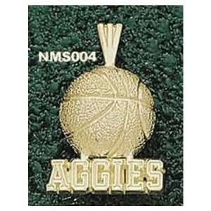    14Kt Gold New Mexico State Aggies BBall