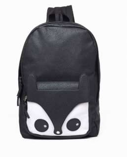 Exclusive Black Fox Backpack Handbag Brown Schoolbag Bag Satchel 