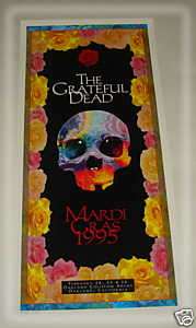 GRATEFUL DEAD  Mardi Gras 1995 CONCERT POSTER  