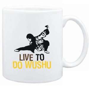  Mug White  LIVE TO do Wushu  Sports