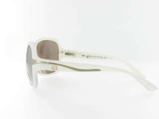 NEW Authentic Armani Exchange Designer Sunglasses WHITE/GREY AX218/S 