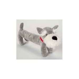  Plush Long Body Dog Toy, 14 inch   Gray Schnauzer Health 