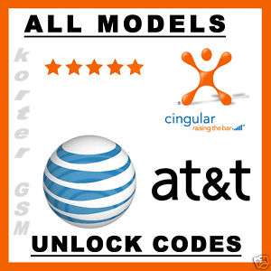 UNLOCK CODE for AT&T SONY ERICSSON W300i, W350a, W580  