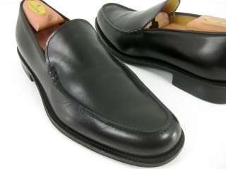 PLATINUM Bruno Magli Mens Black Leather Dress Loafers UK 7.5 / US 8.5 