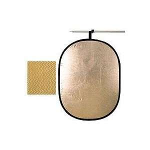   Foldable Portable Light Reflector, Black & Soft Gold