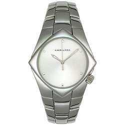 Hamilton Mens Silver Dial Stainless Steel Watch  