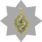 WHOLESALE 1.5CT PERIDOT AND DIAMOND CHEVRON NECKLACE items in THE 