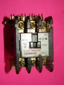 Cutler Hammer C25DND325 Contactor, 25 Amp, 3 Pole  