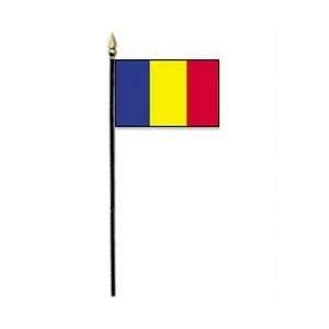  Rayon Andorra miniature flag (4 in. x 6 in. / 10 in. staff 