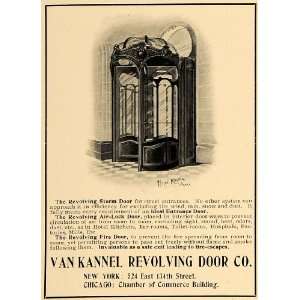 1902 Ad Hotel Regina Paris Van Kannel Revolving Door Fire 
