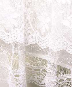 Jessica McClintock Junior White Lace Bustier Dress  