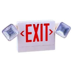 Royal Pacific RXEL18RW Exit Sign / Emergency Light Combo, White with 