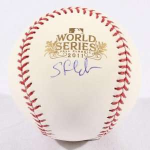  Scott Feldman Signed 2011 World Series Baseball   JSA 