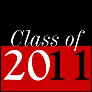  Class of 2011 Graduation Red Black Postage Stamps Office 