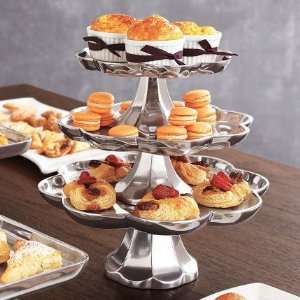  Stackable Ruffle Metal Serving Stand, 12 Kitchen 