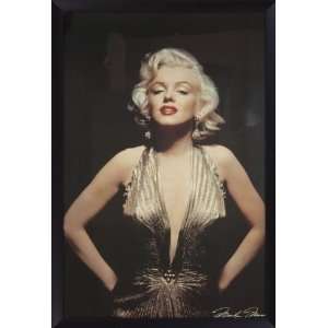  Marilyn Monroe  Gold Dress  Framed Poster