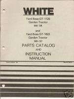 White GT   1120 GT   1622 Garden Tractor Parts Manual  