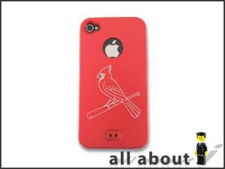   Cardinals MLB Logo i Phone 4 4S Hard Metal Aluminum Alumor Case Cover
