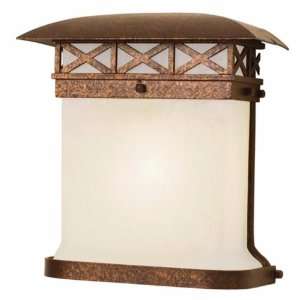   Light Large Porch Light, Iron Ore Finish with White Alabaster Glass