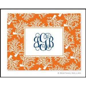  Coral Repeat Monogrammed Foldover Notes Health & Personal 