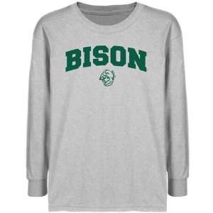  NCAA North Dakota State Bison Youth Ash Logo Arch T shirt 