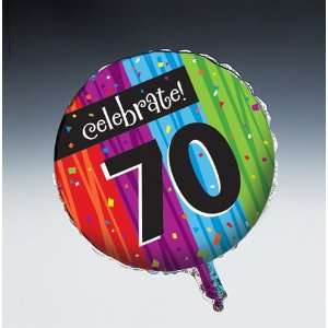  Celebrations 70th Birthday Metallic Party Balloons Toys & Games